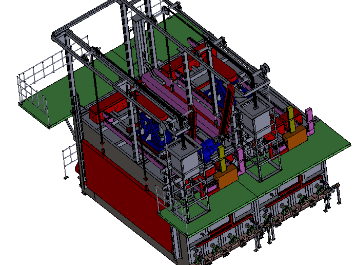 3d Stimulation Drawing for Heat Treatment Furnace