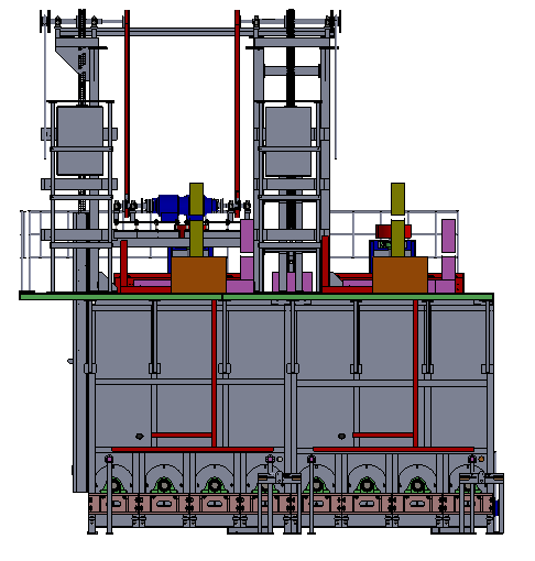 RIGHT SIDE VIEW heat treatment furnace design